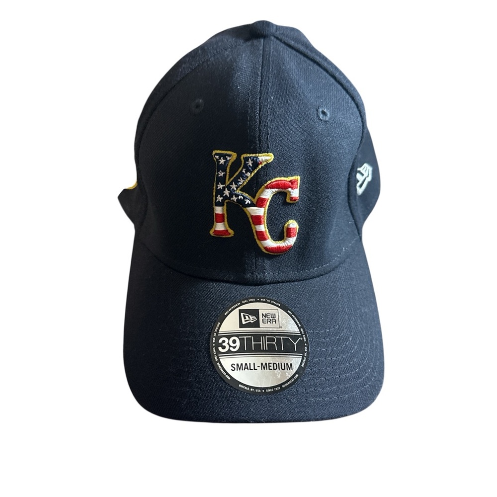 New Era Blue 39THIRTY Cap with Patriotic Design